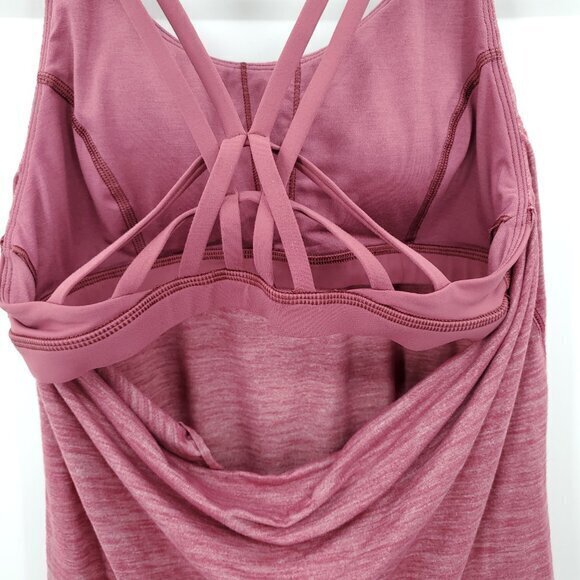 Lululemon Moment To Movement 2-In-1 Tank Size 6 Heathered Cherry Tint (Pink) - Picture 9 of 11